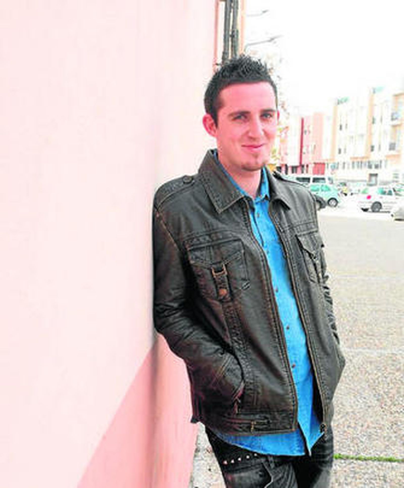 Imagen del linense Rubén Vallejo, ayer en su tierra.