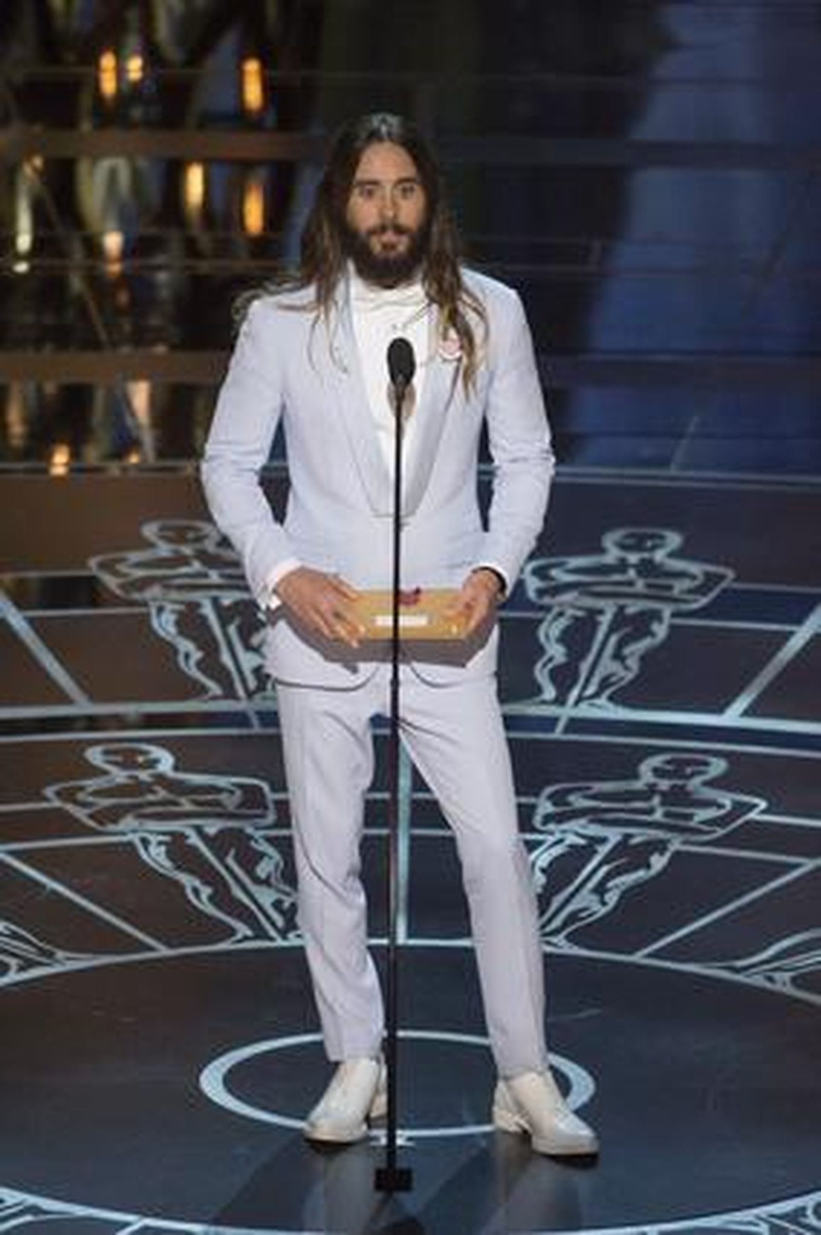 El oscarizado actor y músico Jared Leto durante la gala.

Foto: EFE