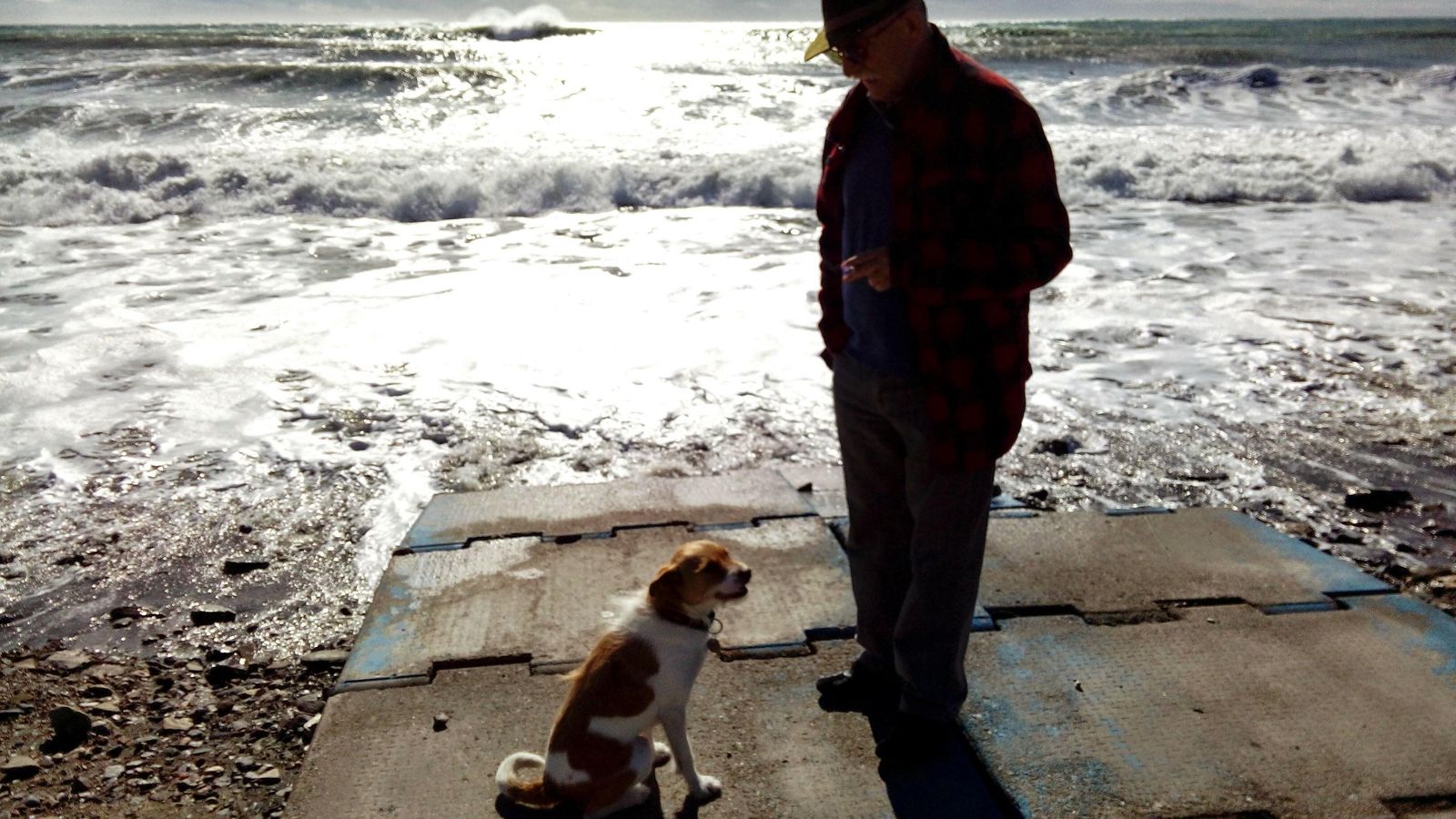 En la playa de La Herradura.