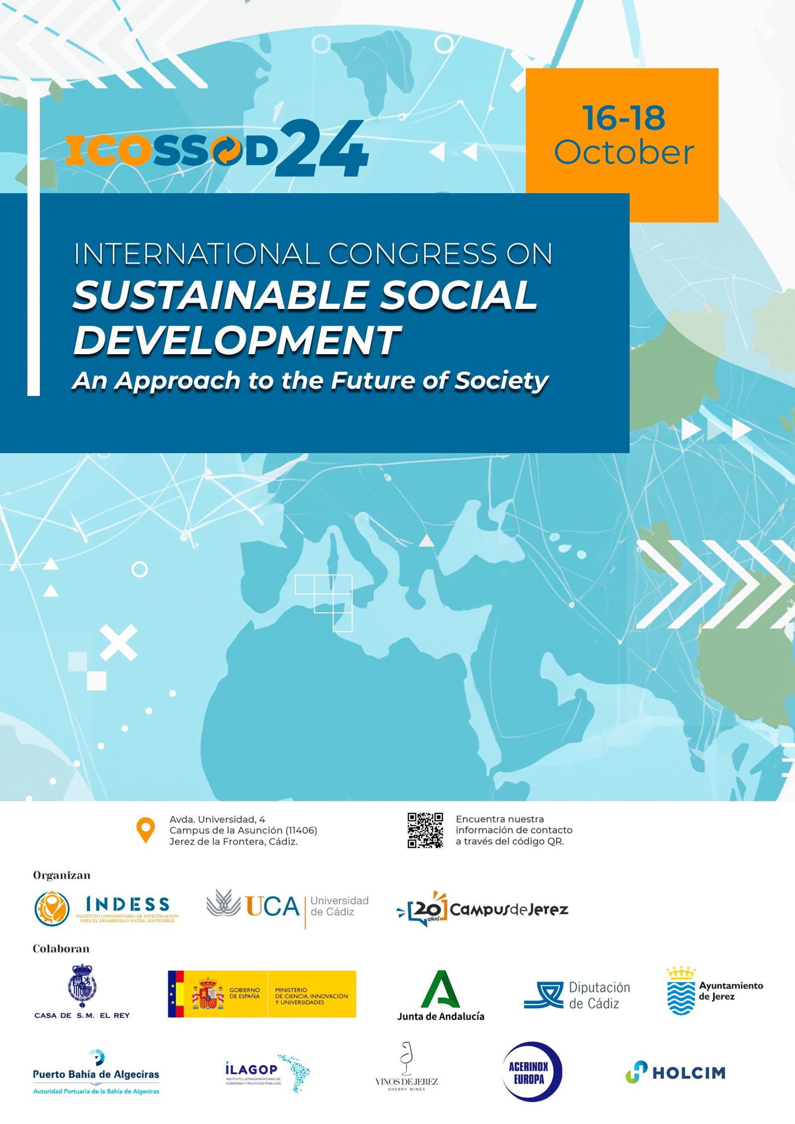 Cartel del II Congreso Internacional sobre Desarrollo Social Sostenible en el Campus de Jerez