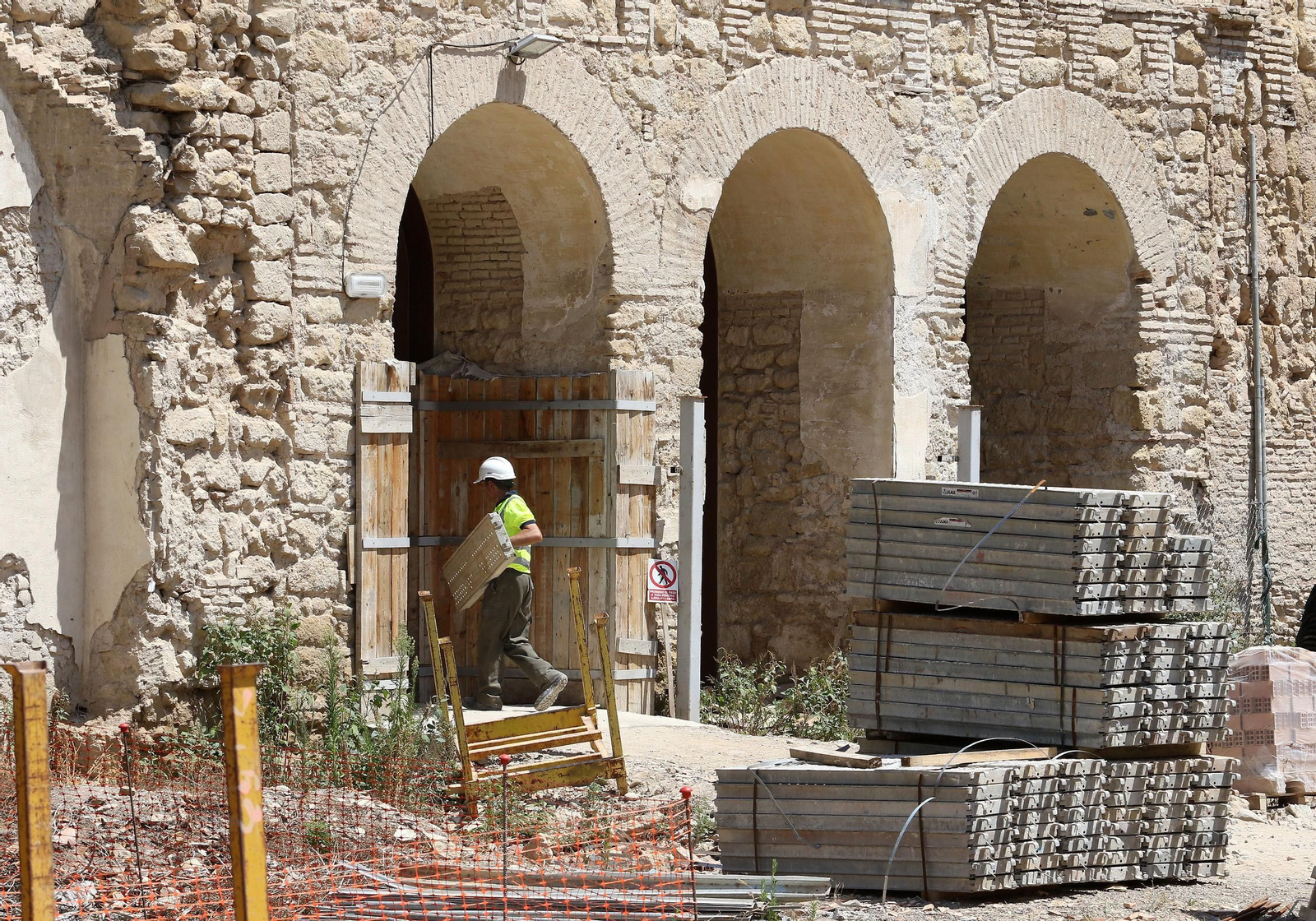 Obras del Palacio de Congresos de la calle Torrijos.