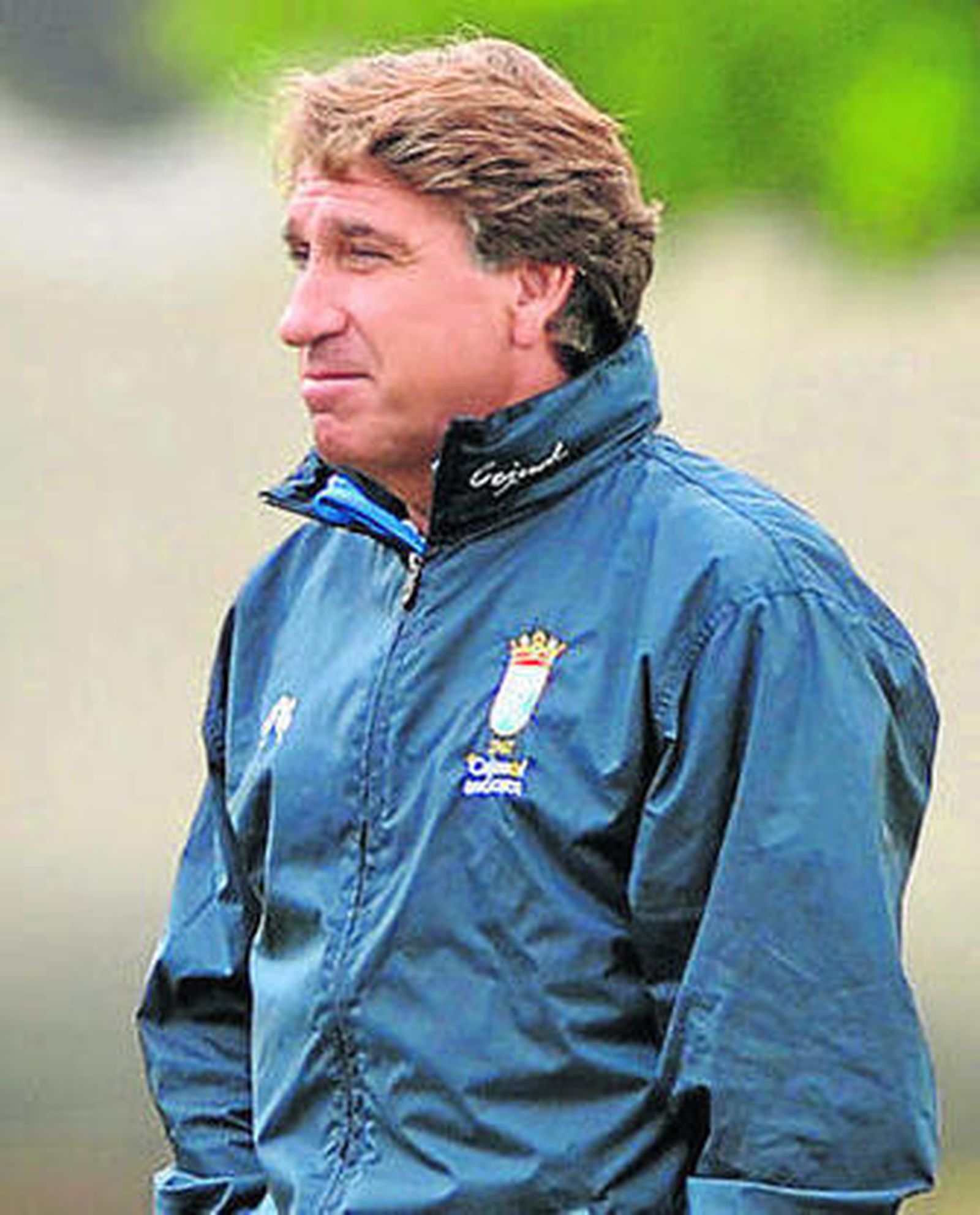 Esteban, en un entrenamiento.