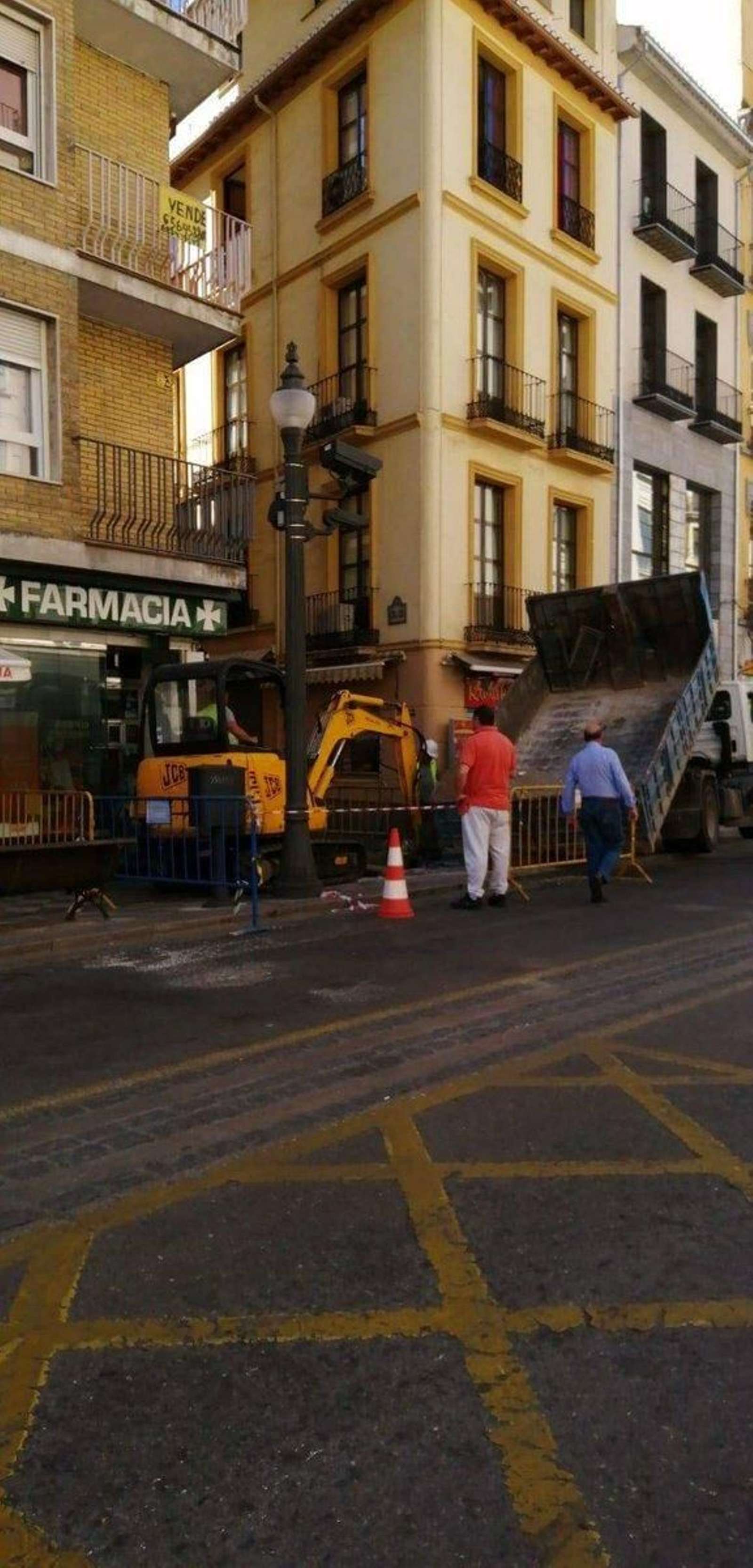 Imagen publicada en Twitter por la Asociación de Vecinos del Realejo para denunciar la avería.