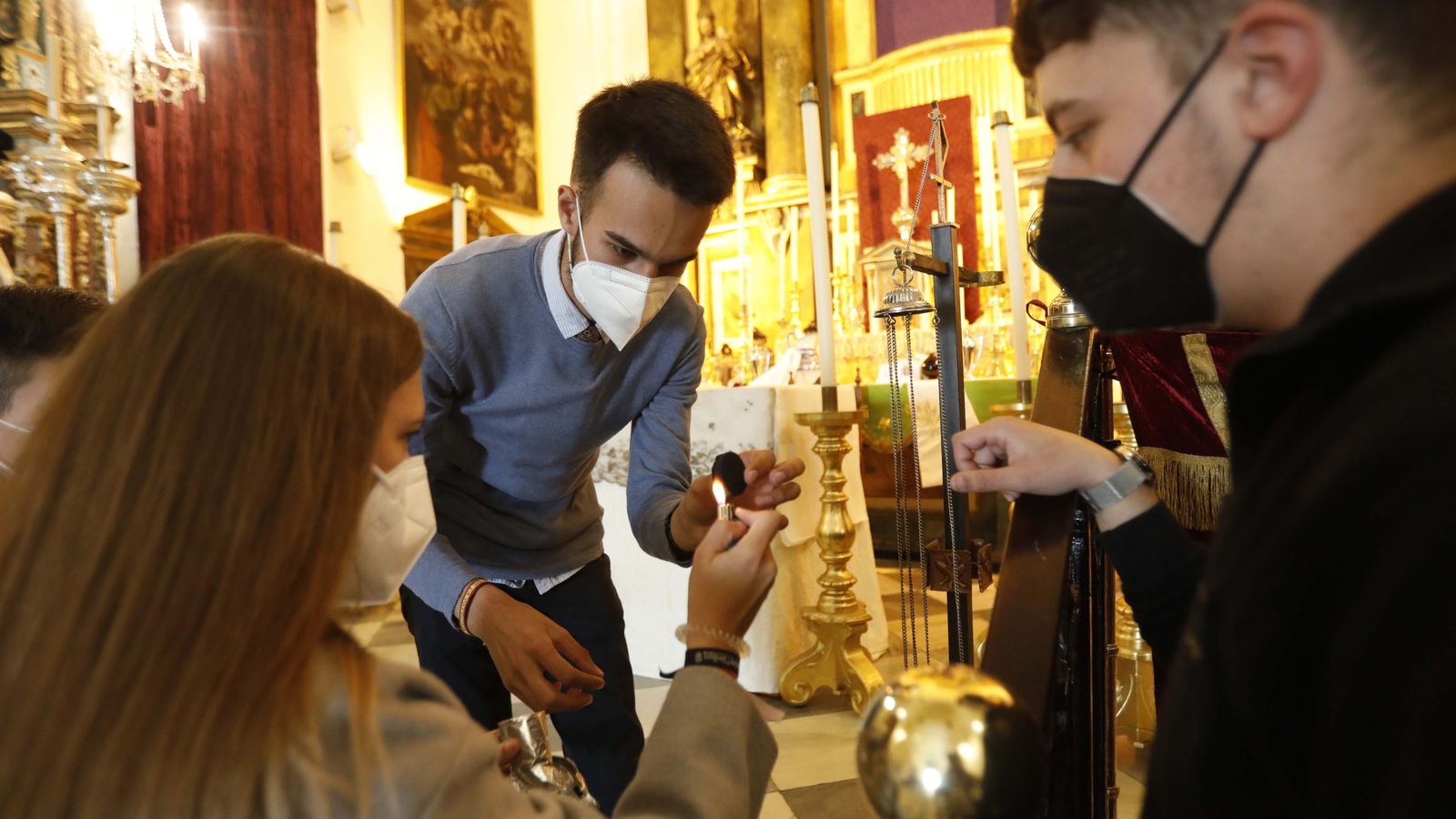 Fotos del Martes Santo en San Roque: Cristo de la Caña y Virgen de la Esperanza