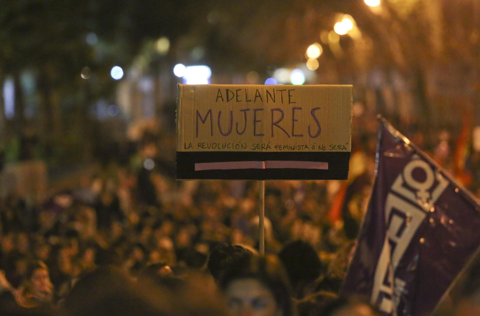 Las imágenes de la manifestación del Día de la Mujer en Málaga
