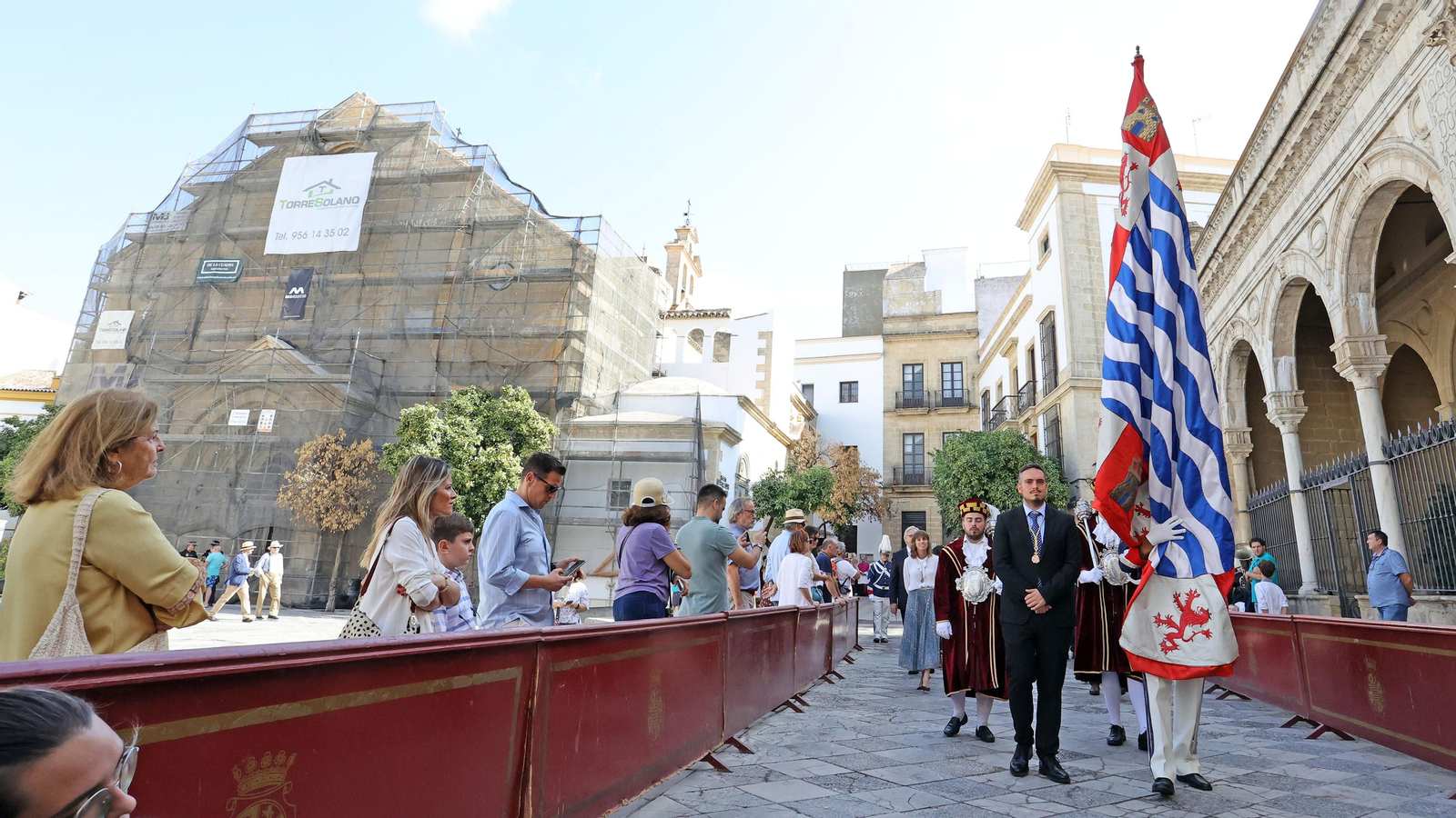 Traslado del Pendón en el día del patrón San Dionisio en Jerez