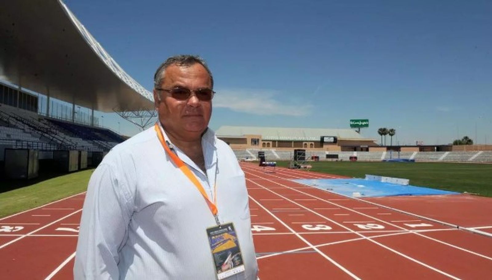 Manuel Prado, en el Estadio Iberoamericano.