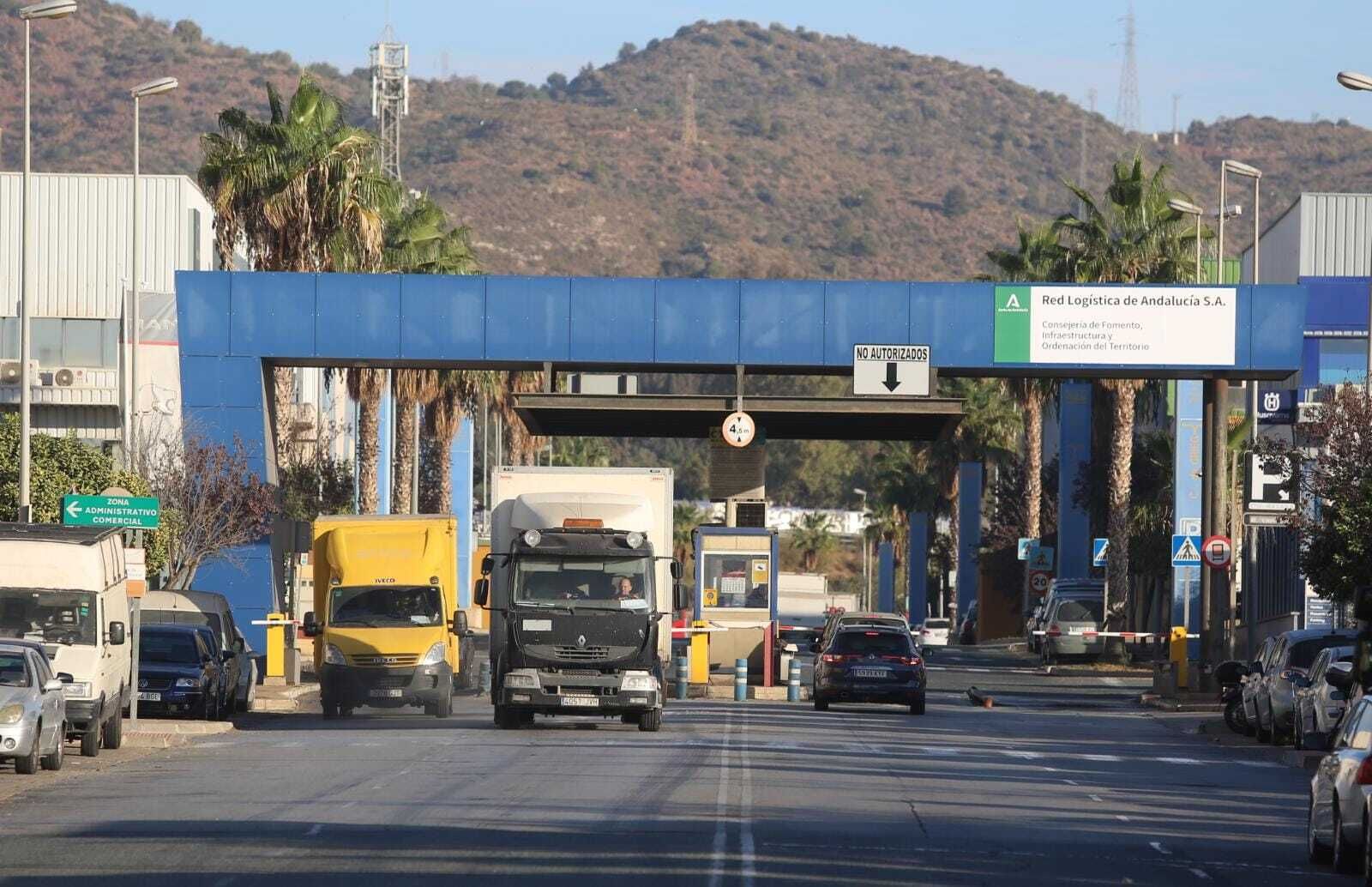 Centro de Transporte de Mercancías de Málaga, este lunes.