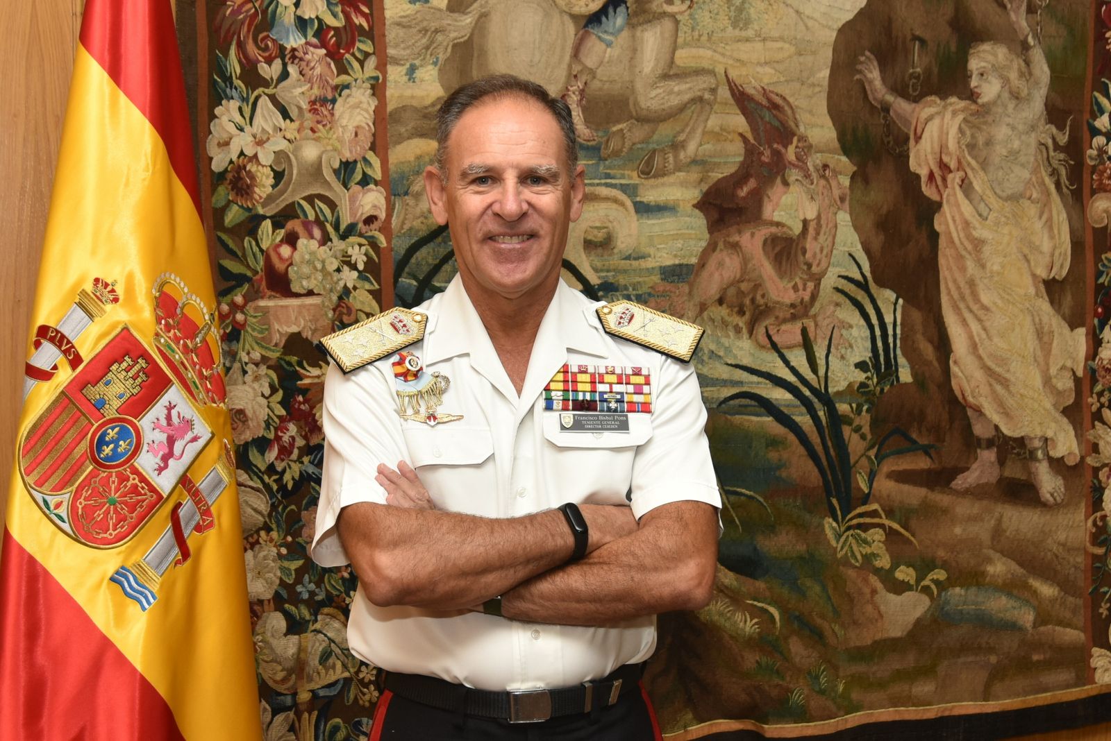 El teniente general Francisco de Paula Bisbal Pons, en su despacho en Madrid.