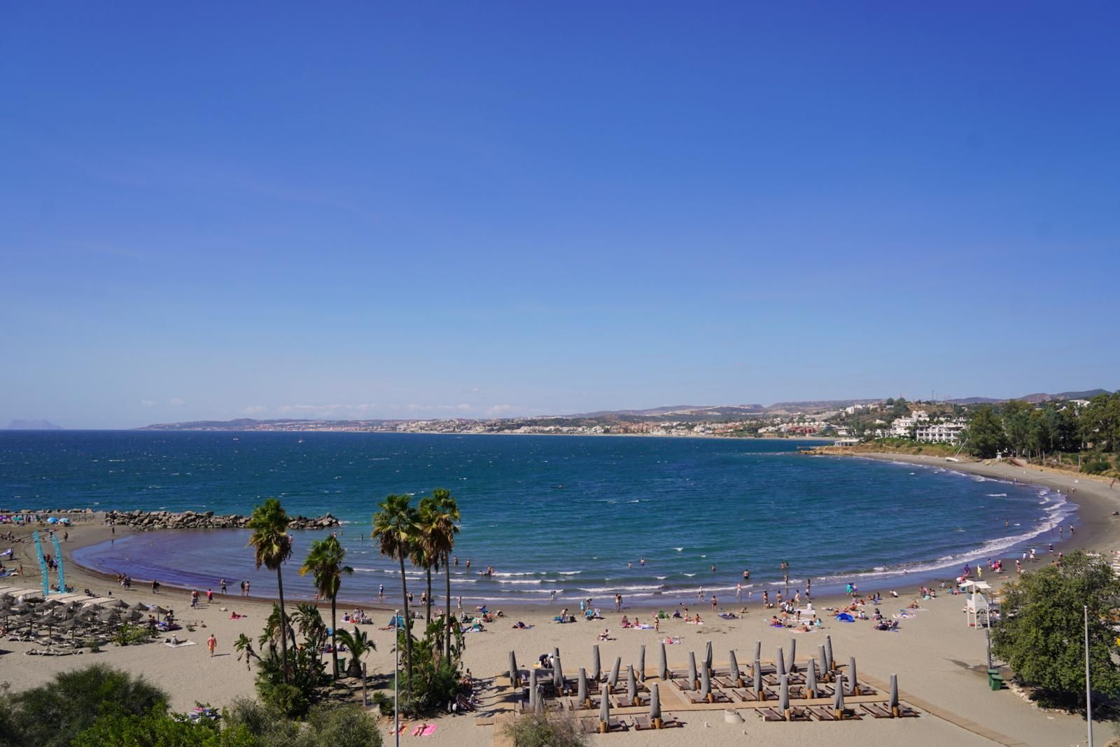 La playa de El Cristo, en Estepona.