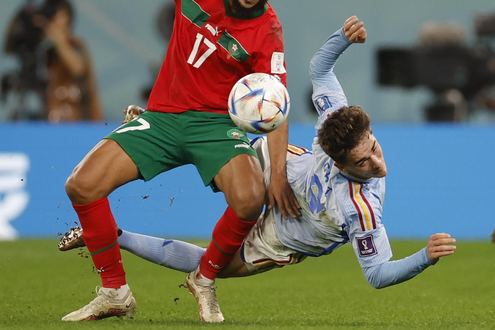 Fotos del Marruecos-España en octavos del Mundial de Qatar