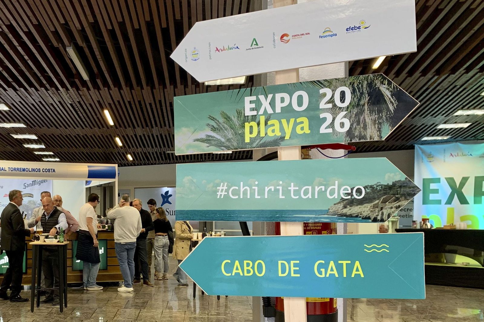Promoción del chiritardeo en Expoplaya 2026.