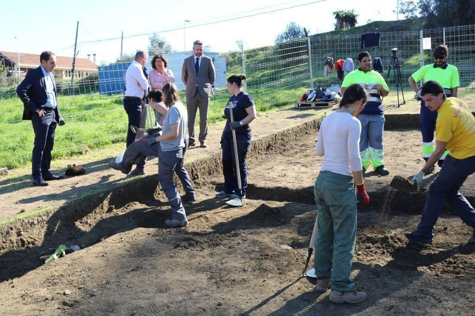 Catas arqueológicas en los terrenos de la Finca de Acebedo.