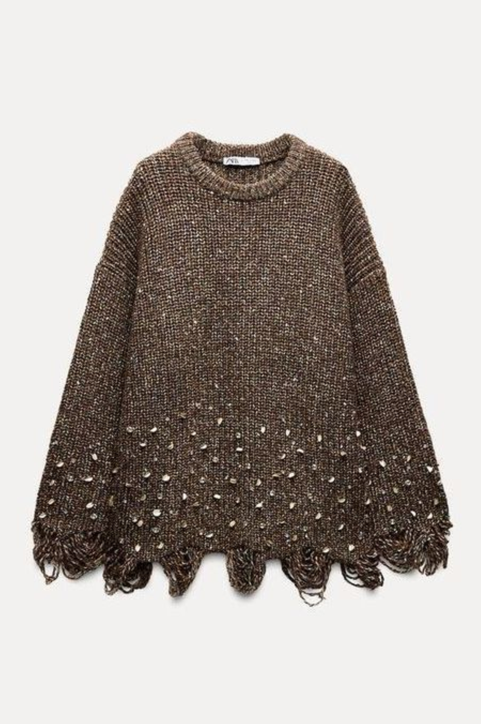 Jersey de lentejuelas de Zara.