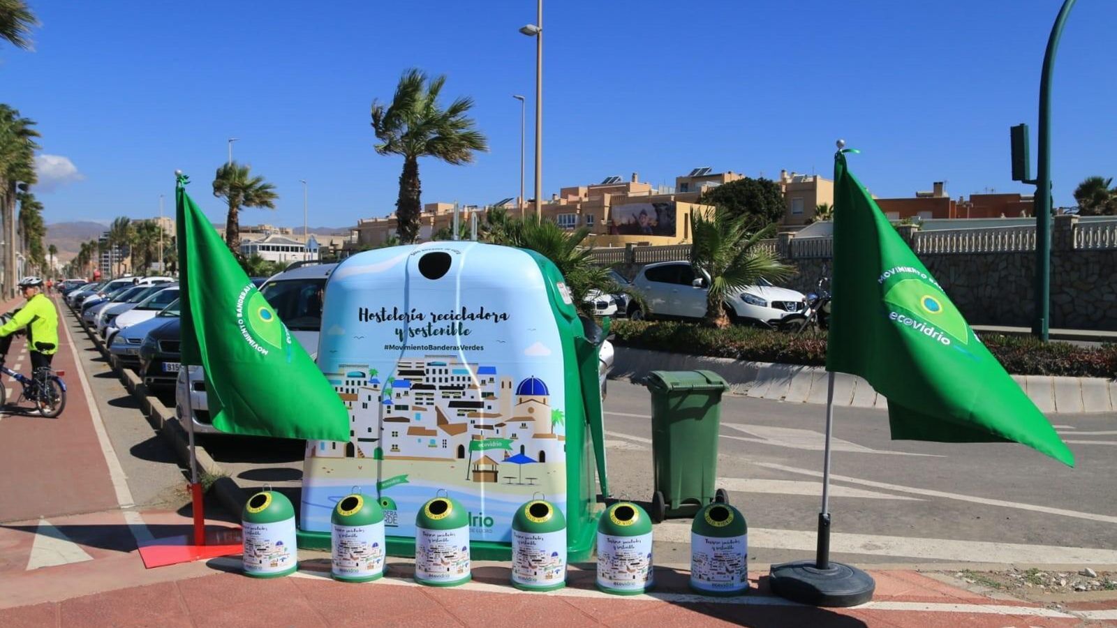 Promoción del #MovimientoBanderasVerdes para el reciclaje del vidrio