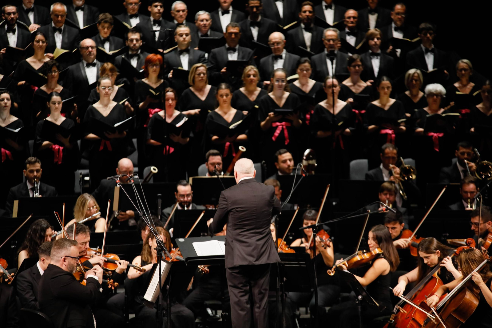 Imágenes de la novena Beethoven interpretado por la OCAL y Orfeón para Cajamar