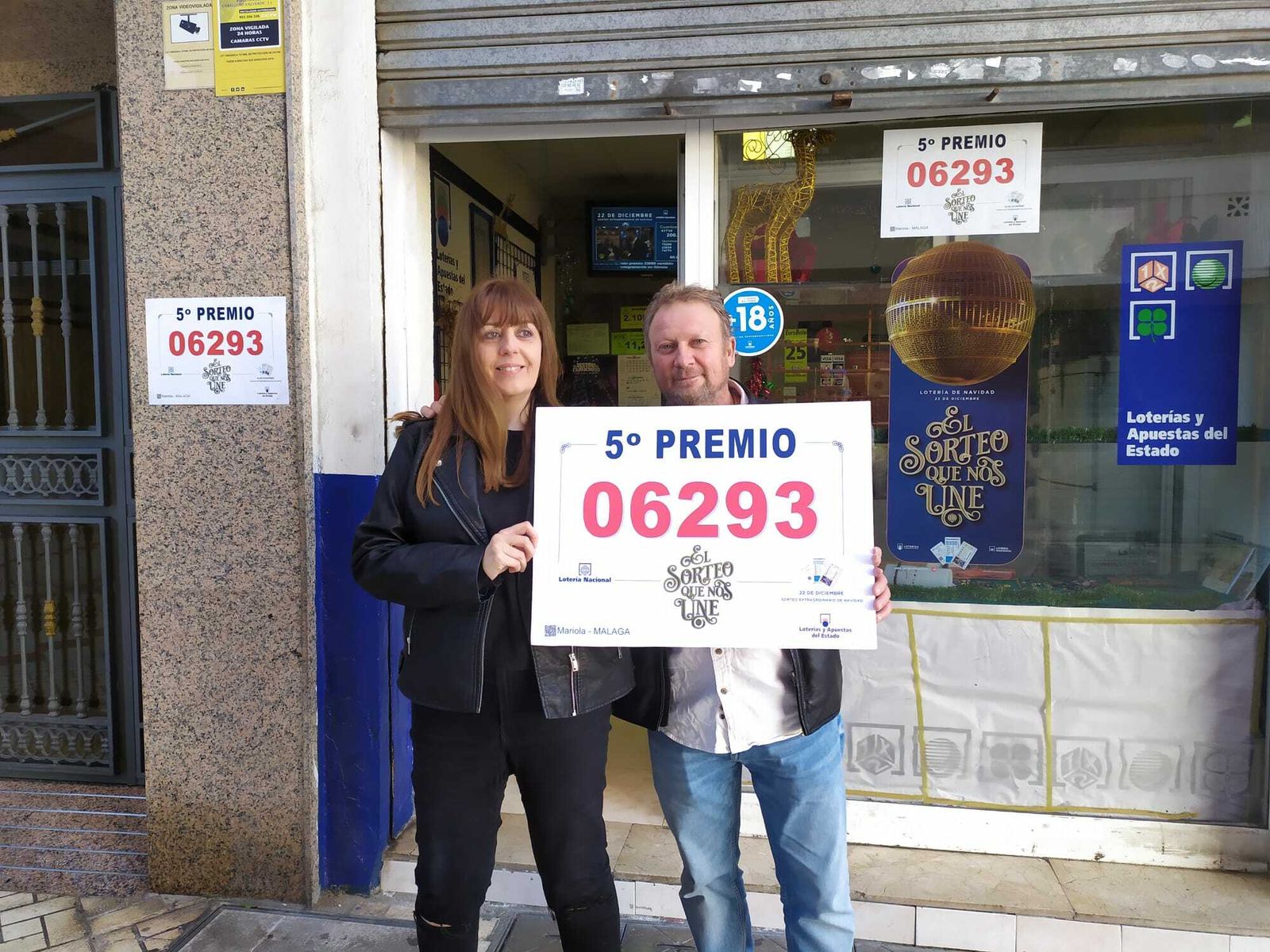 Las fotos de los premios de la Lotería de Navidad en Málaga