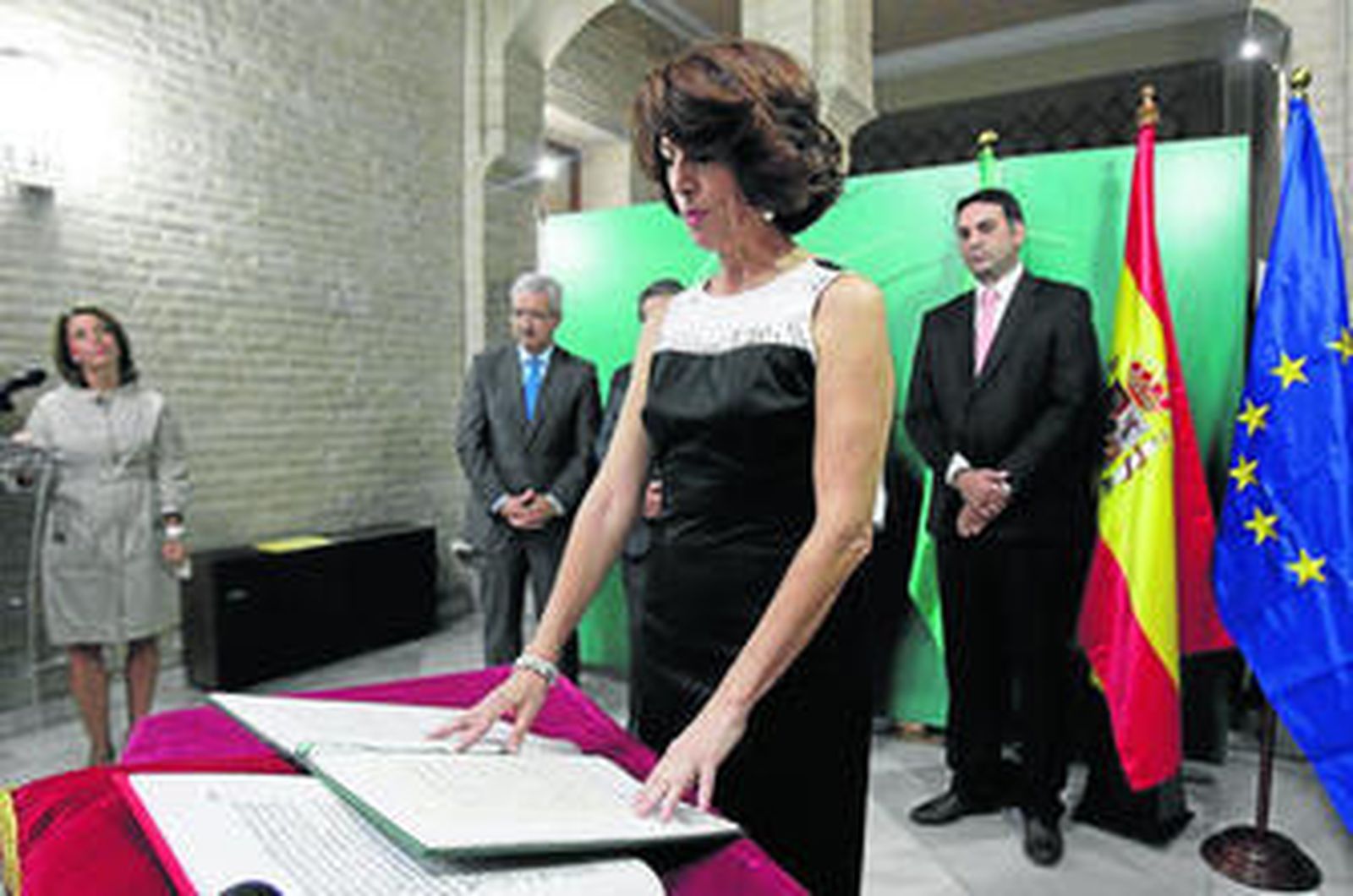 María del Mar González, el día de su toma de posesión, en octubre de 2013.