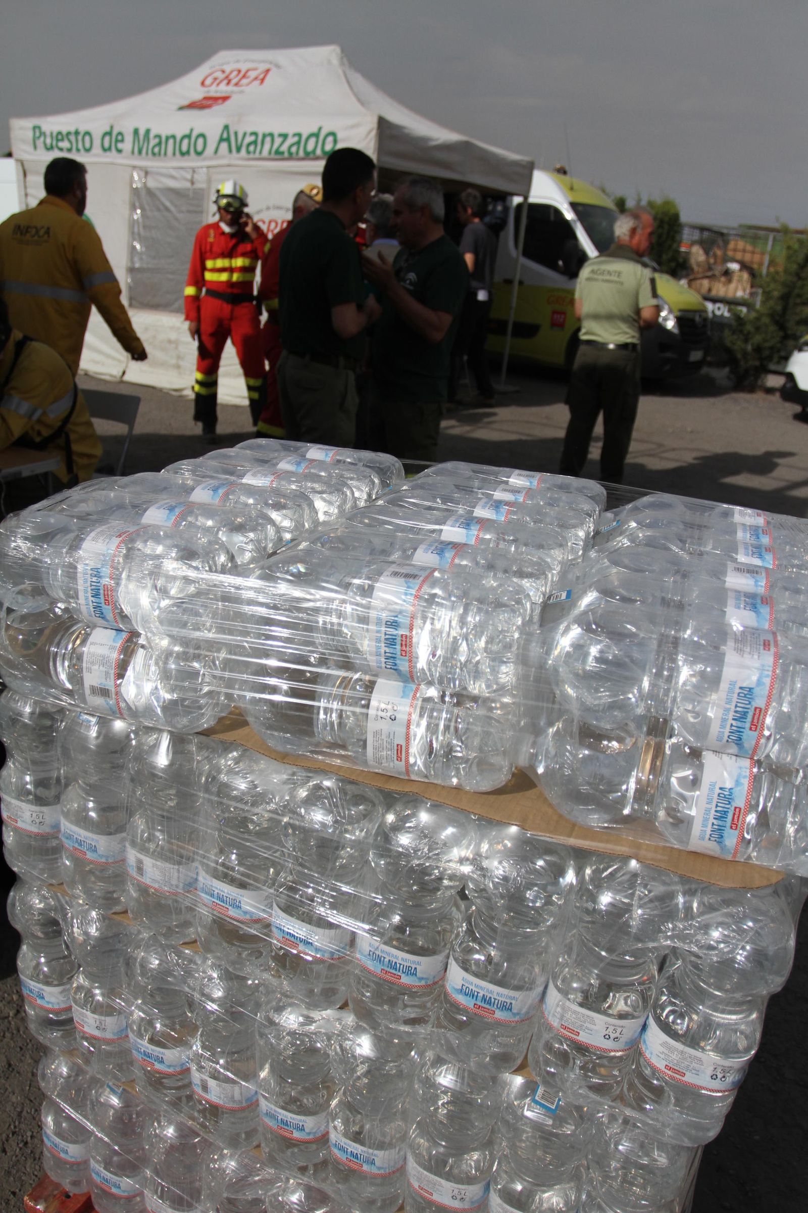 Las imágenes del incendio en Moguer y Mazagón