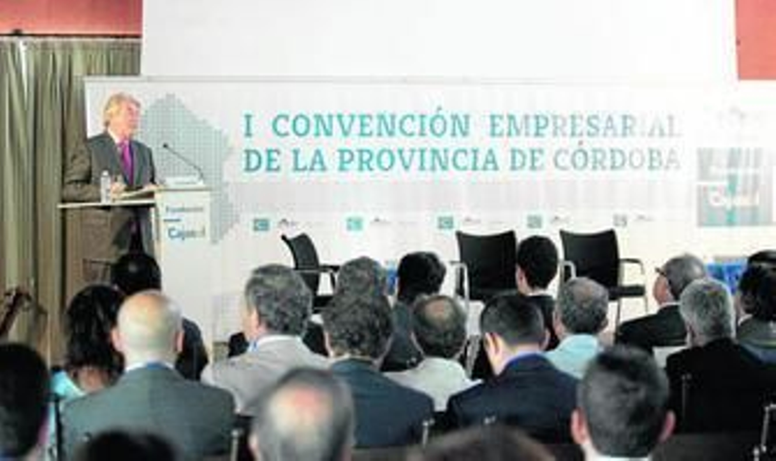 Luis Carreto durante su intervención en la clausura de la primera Convención Empresarial de la Provincia de Córdoba.