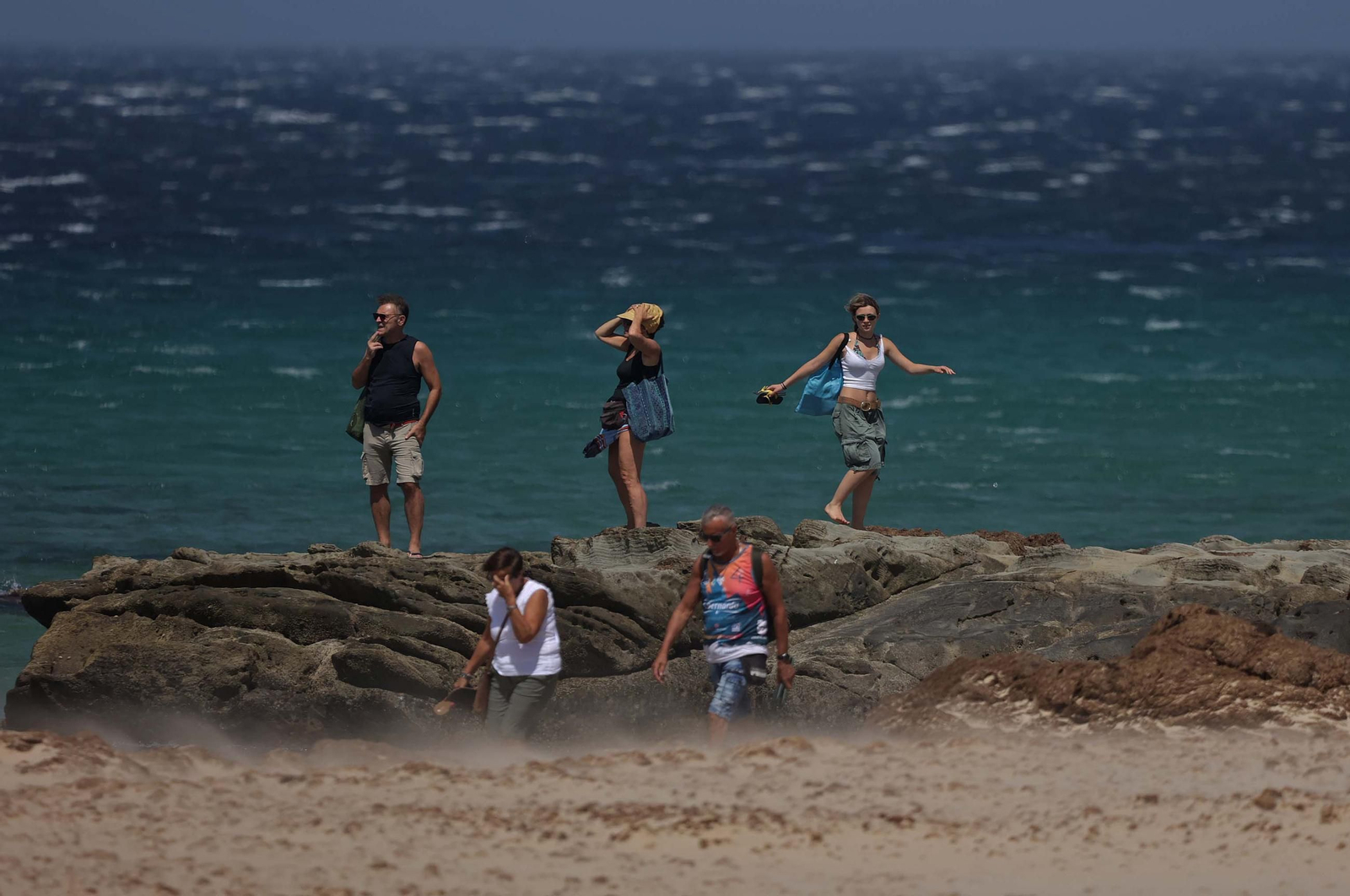 Fotos del temporal de levante en Tarifa