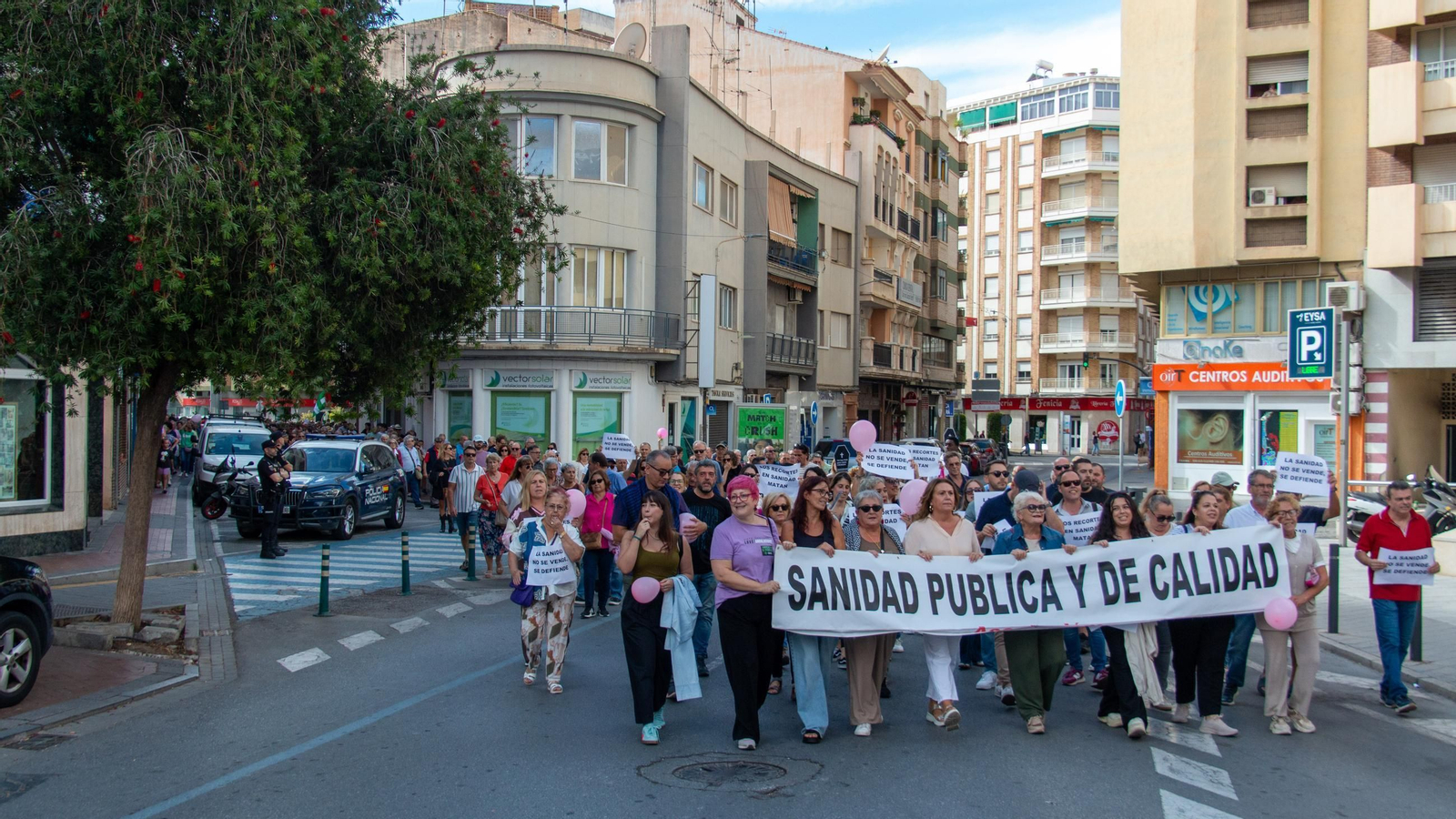 Manifestación por la sanidad pública en Motril