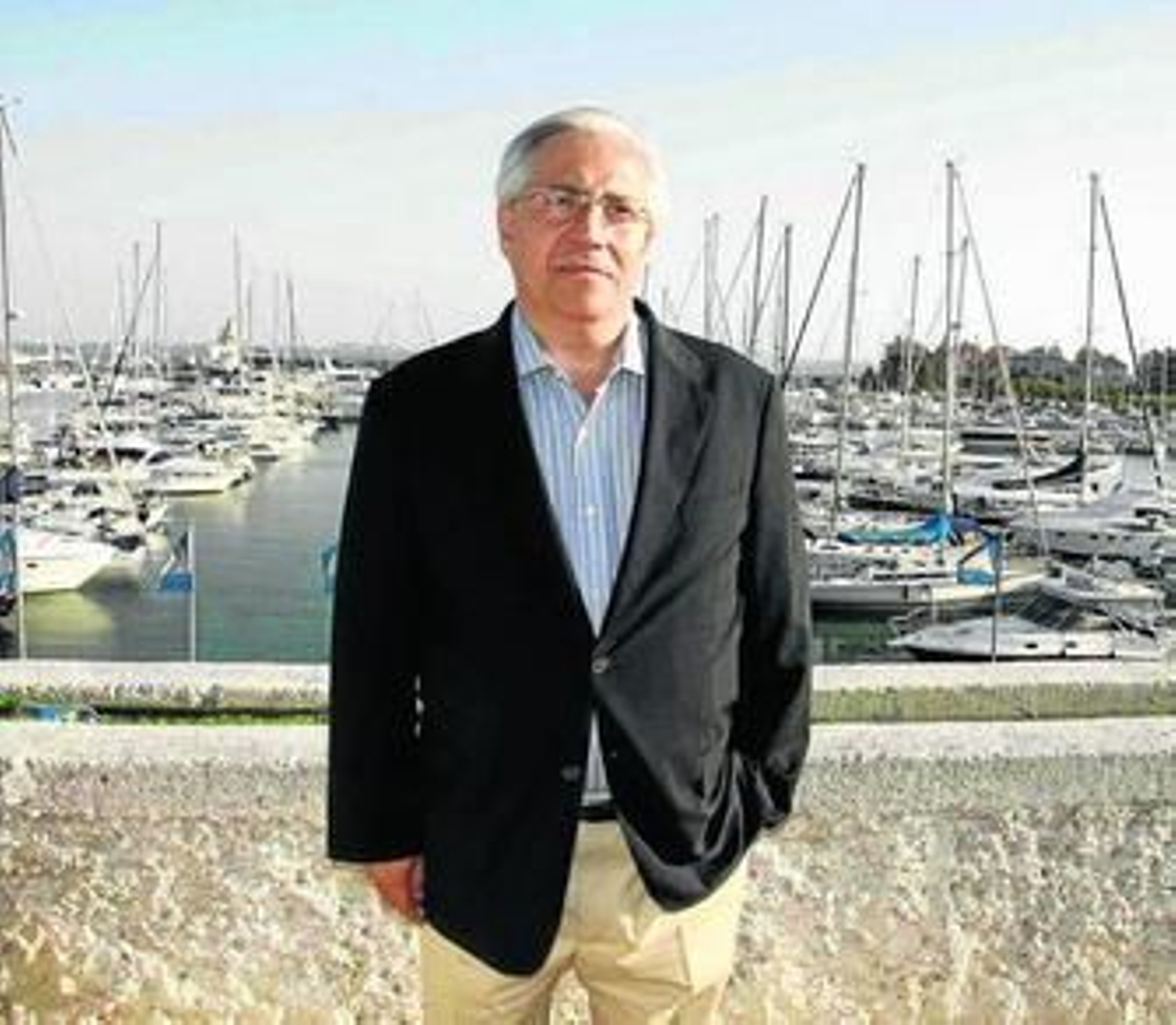 El empresario Julio Ariza, ayer en el hotel Puerto Sherry durante la entrevista concedida a este periódico.