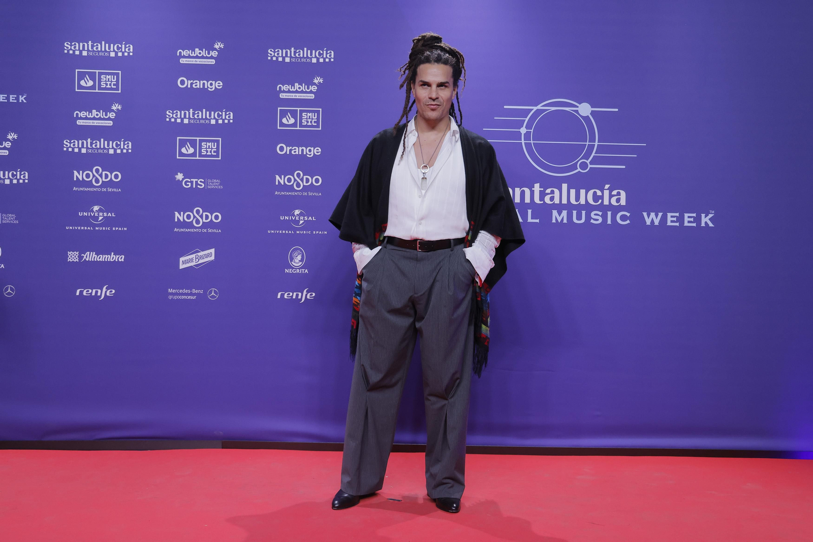 Famosos y artistas en la alfombra roja de la gala del flamenco en los 'Santalucía Universal Music Week'