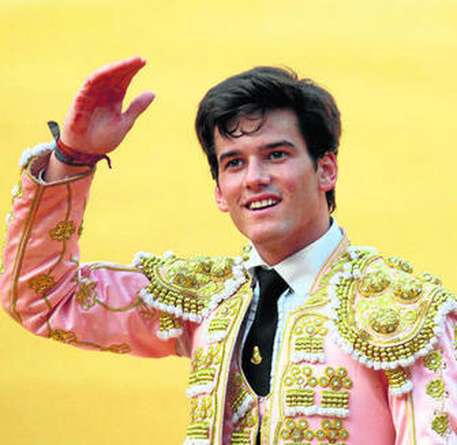 El novillero José Garrido, triunfador en la novillada de ayer en Olivenza.