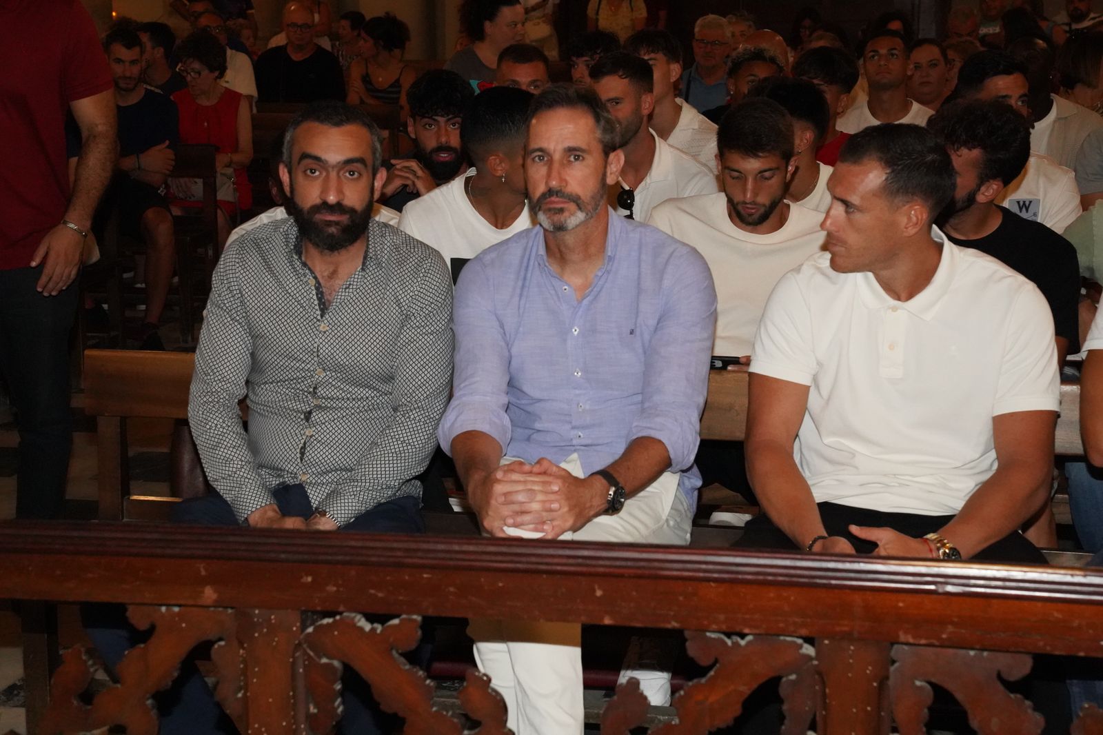 La visita del Almería a la Patrona, en imágenes