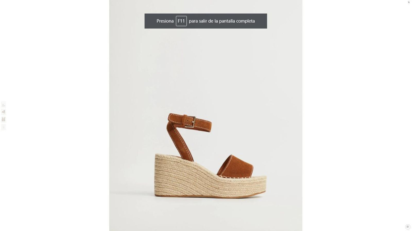 Sandalias de cuña de antes de Mango.