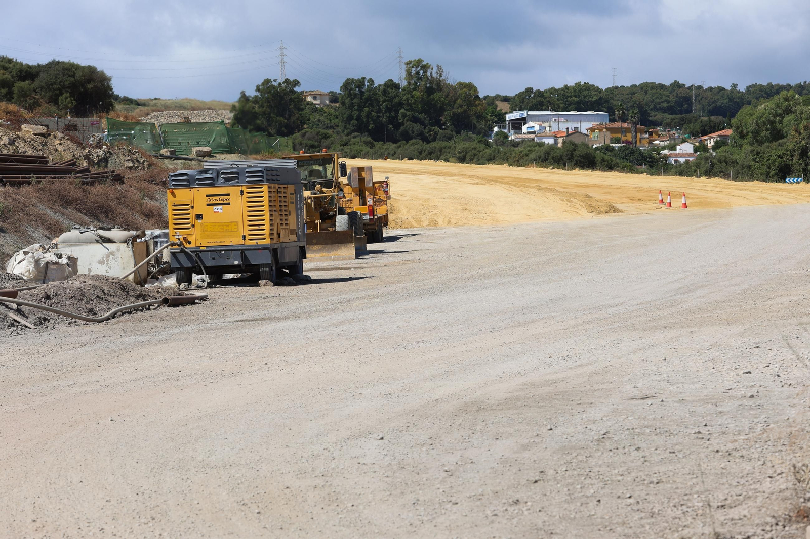 Fotos del estado de las obras del Acceso Sur a Algeciras en Los Pastores