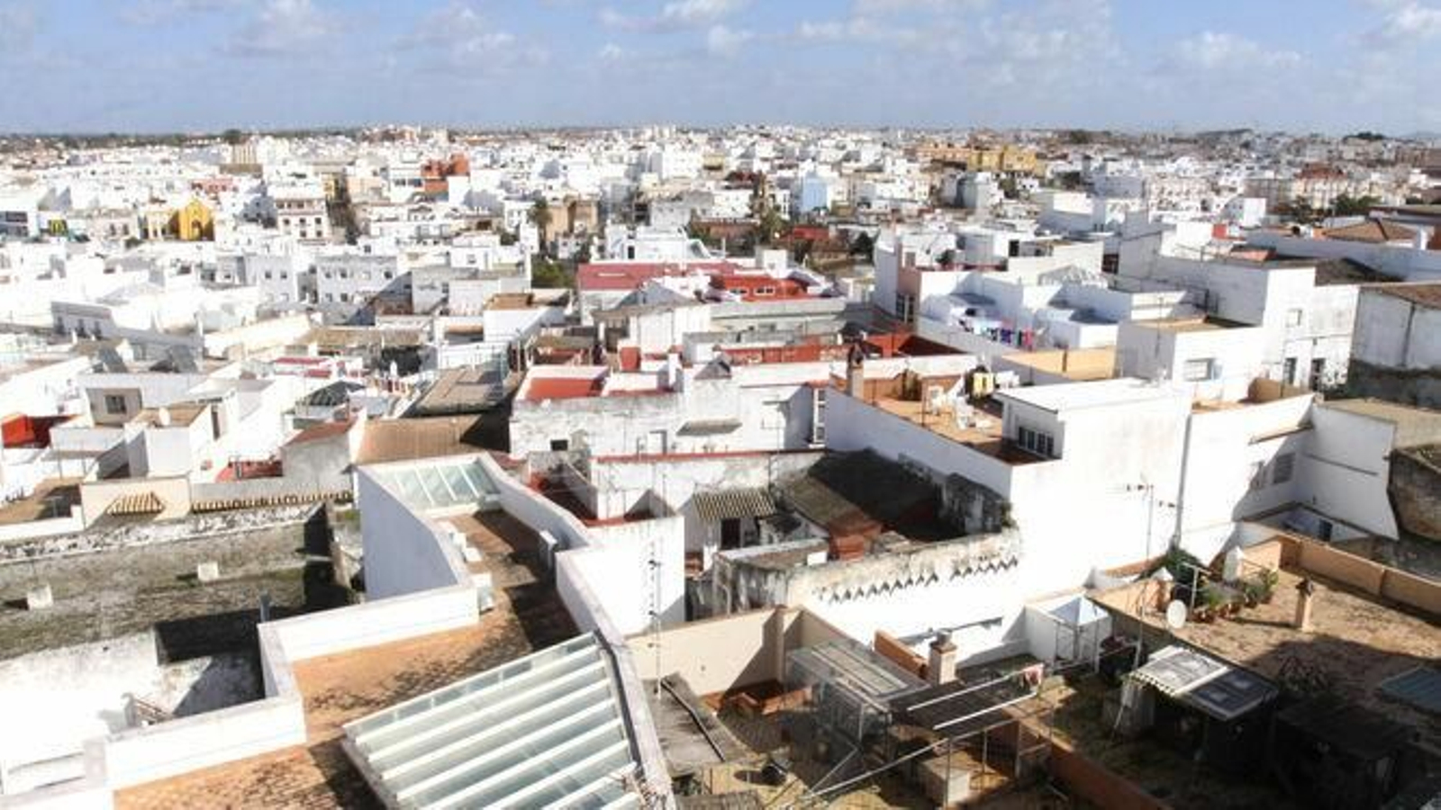 Vista panorámica del casco urbano de Chiclana.