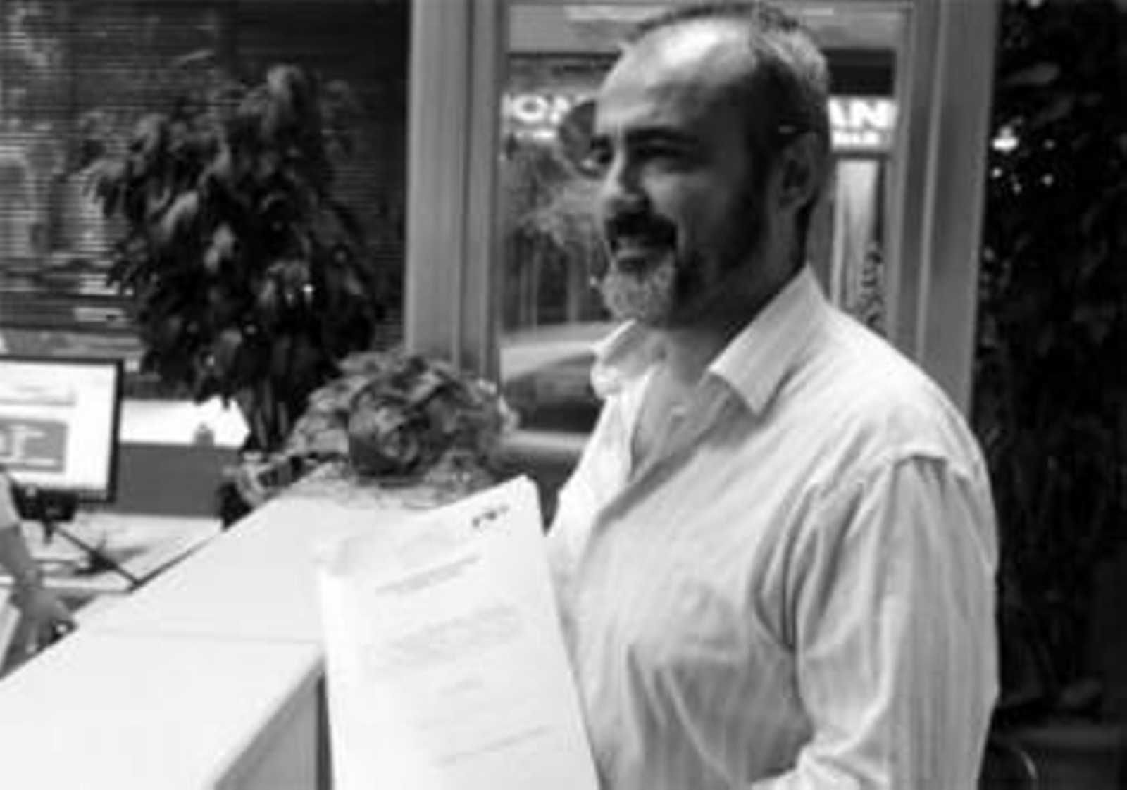 Fermín García, ayer en la sede provincial del PP.