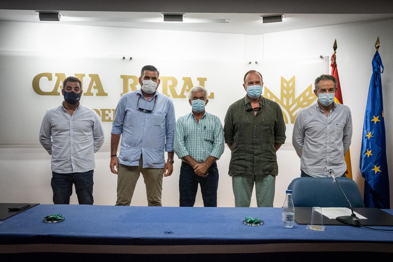 Borja Ferrera, Pedro Marín, Alberto Garrocho, José Luis García-Palacios y Rafael Domínguez.