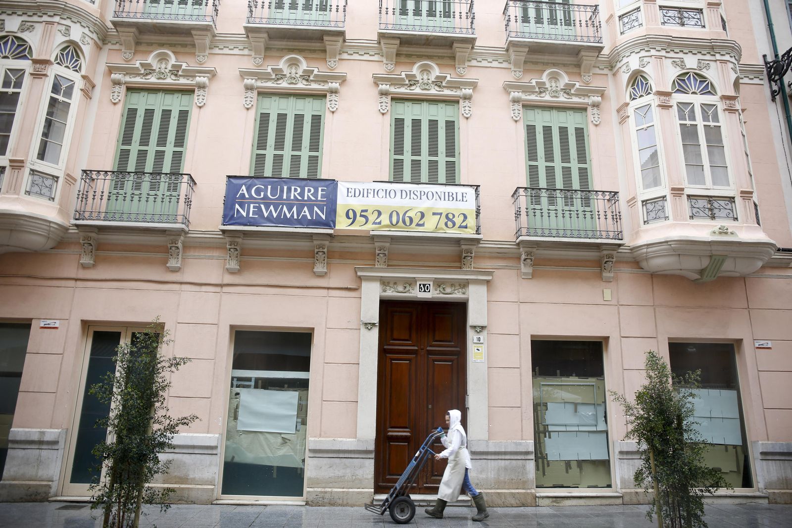 Imagen del número 10 de la calle Olozaga, junto al Mercado de Atarazanas.
