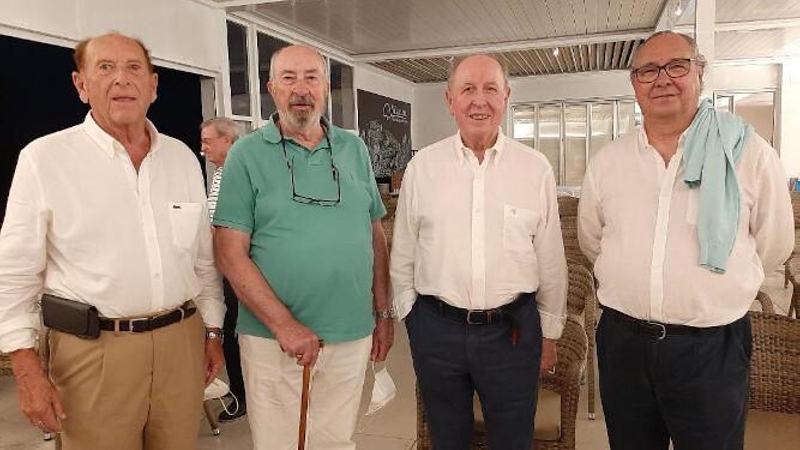 José María Mozón, Joaquín Beltrán, Antonio Arregui y Alberto Román.