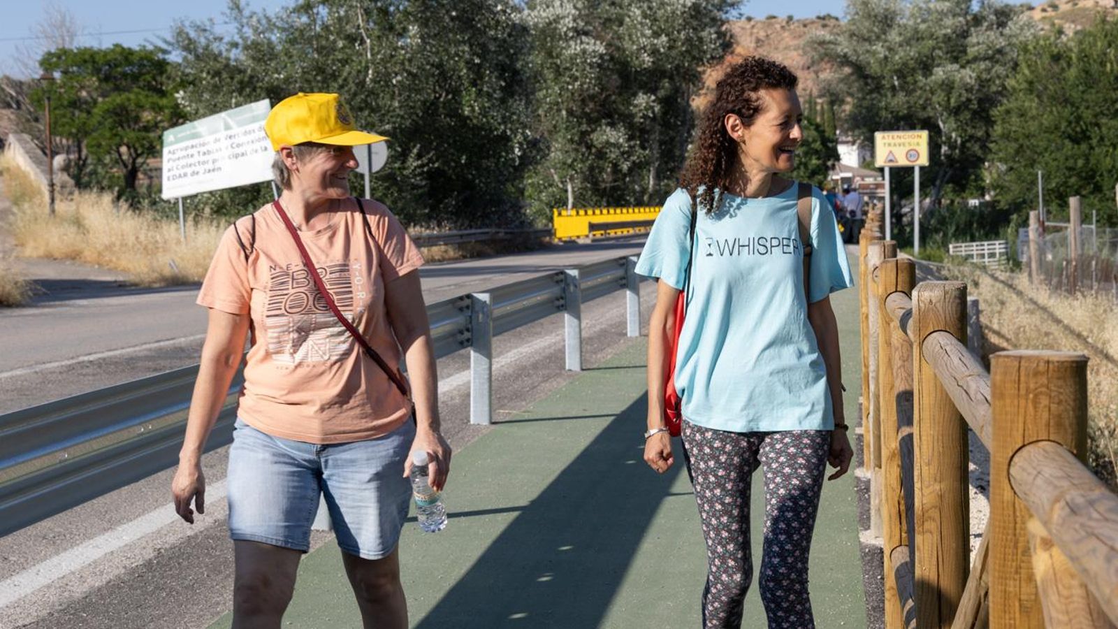 Inauguración del nuevo carril peatonal de la zona residencial Puente Tablas