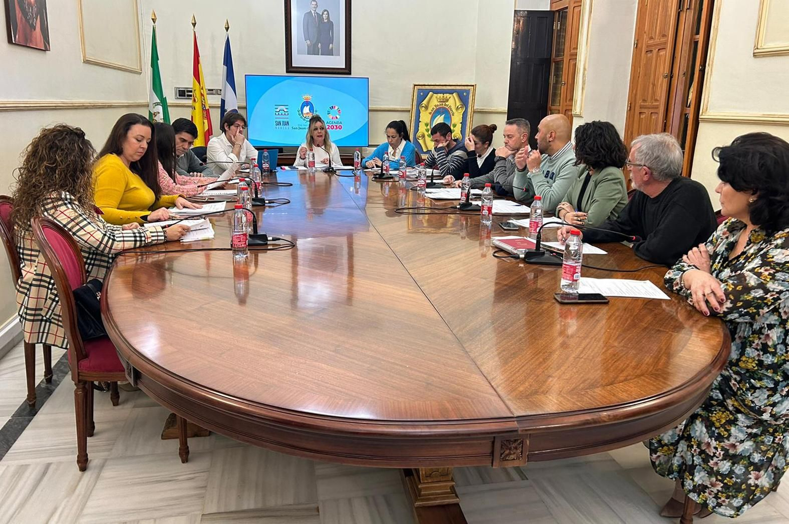 Un momento del Pleno del Ayuntamiento de San Juan.