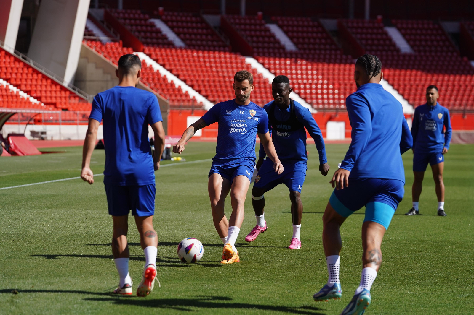 Baptistao durante un entrenamiento en el Estadio