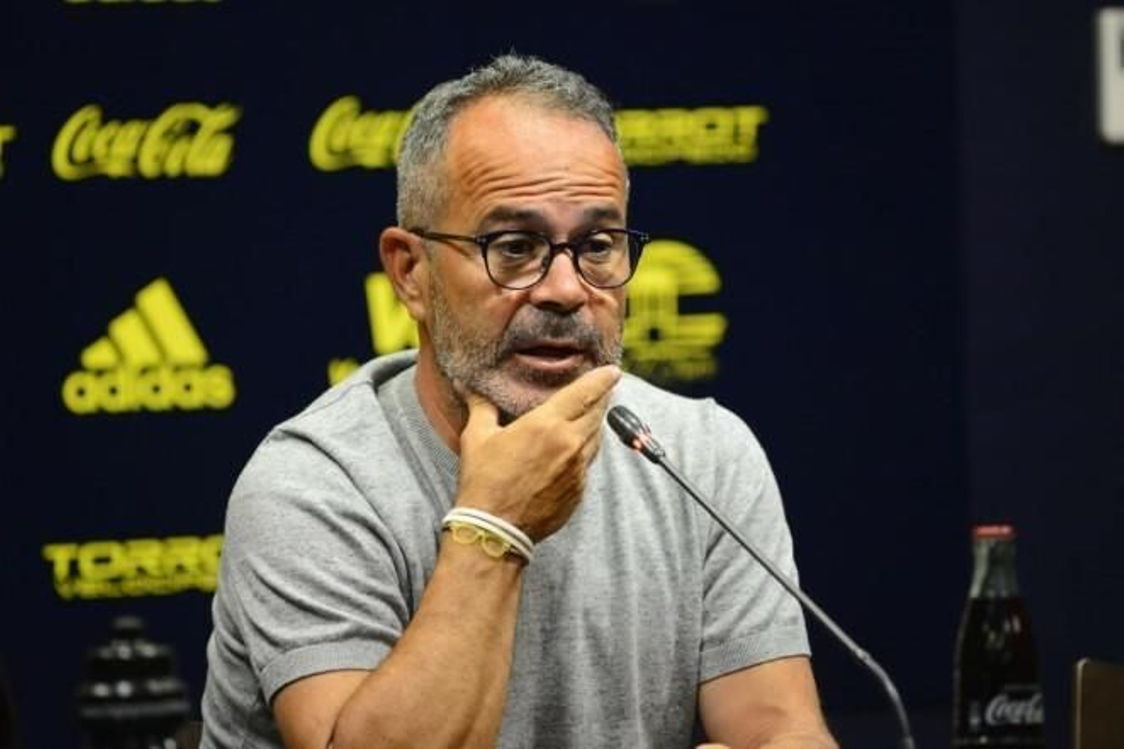 El entrenador del Cádiz, Álvaro Cervera.