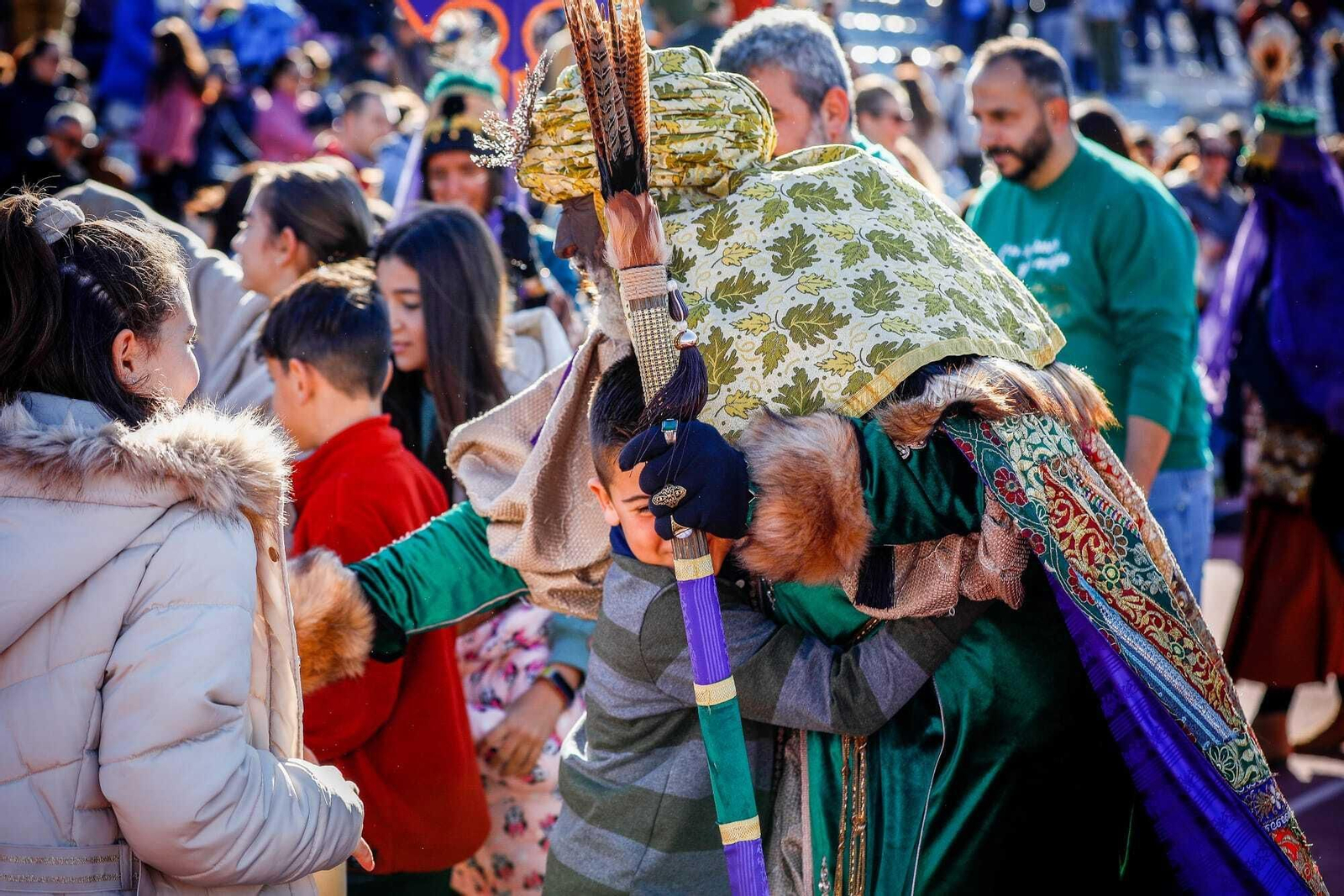 Las imágenes de la llegada de los Reyes Magos a San Fernando en helicóptero