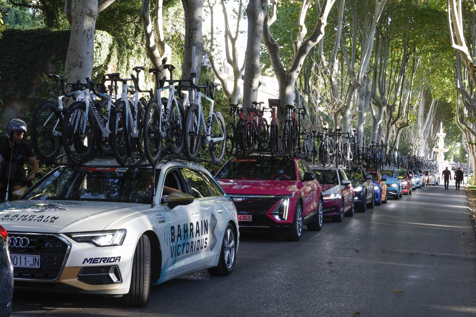 Las fotos de la protestas propalestinas que han obligado a cancelar la última etapa de la Vuelta a España