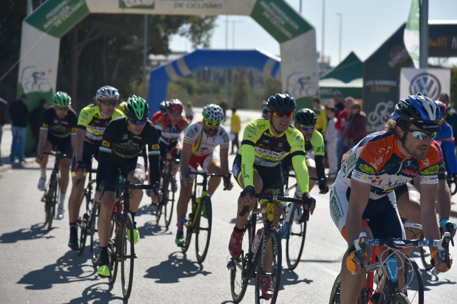 Un momento de la prueba de ayer, en Palmones.