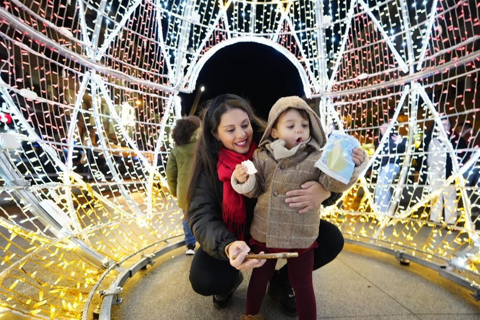 El encendido de las luces de Navidad de Pozoblanco, en imágenes