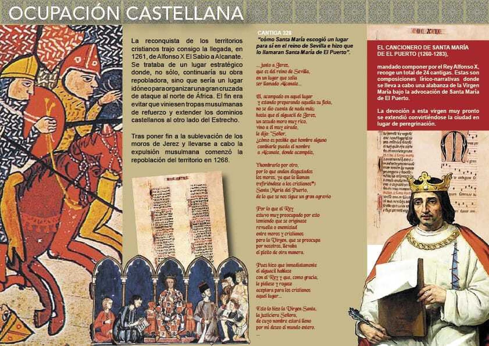 Uno de los paneles elaborados por el área de Patrimonio Histórico.