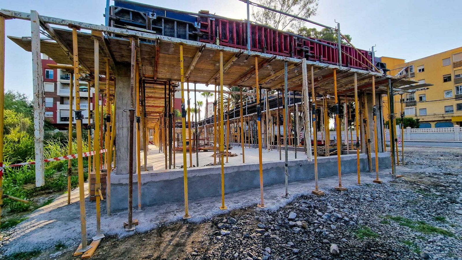 Motril avanza con las obras del centro de recepción de visitantes de la Reserva Natural de la Charca de Suárez