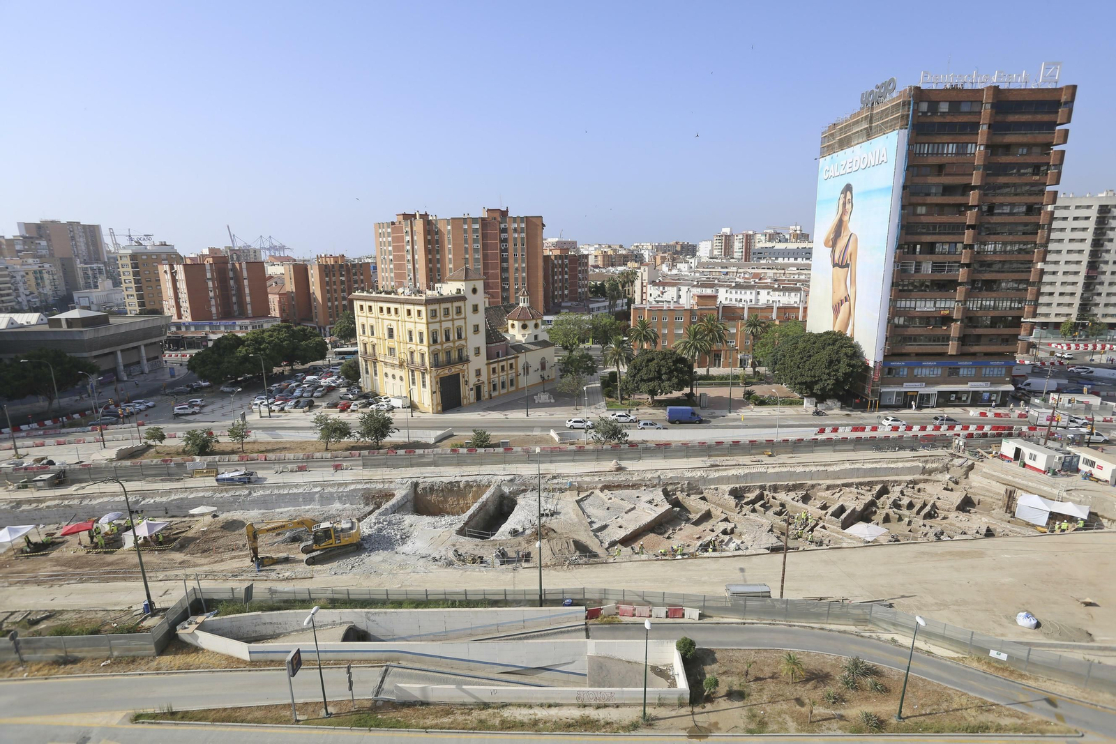 Las fotos de los restos arqueológicos en la obra del Metro de Málaga