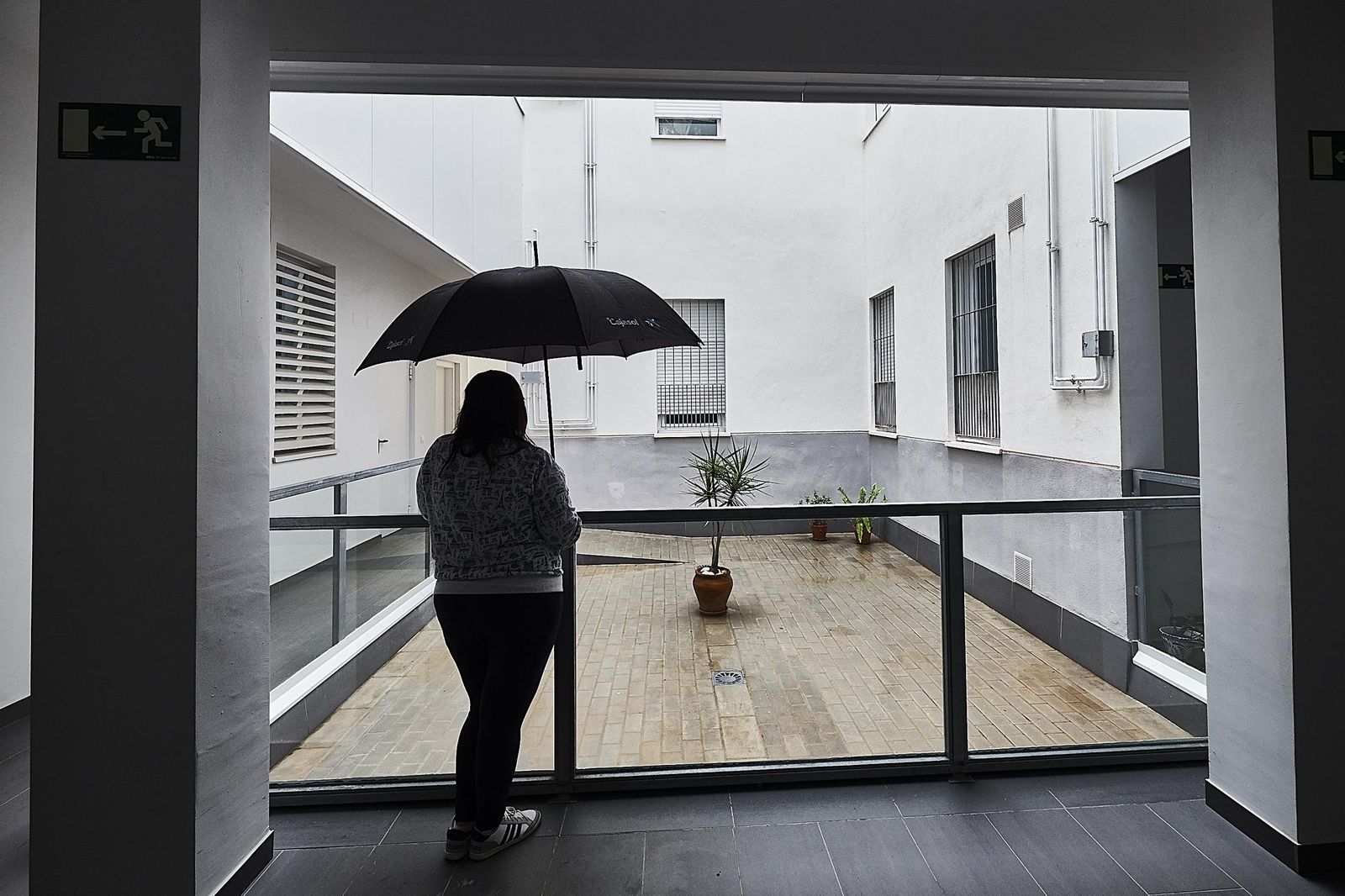 Patio en una vivienda de la calle Osorio, en el casco antiguo de Cádiz.