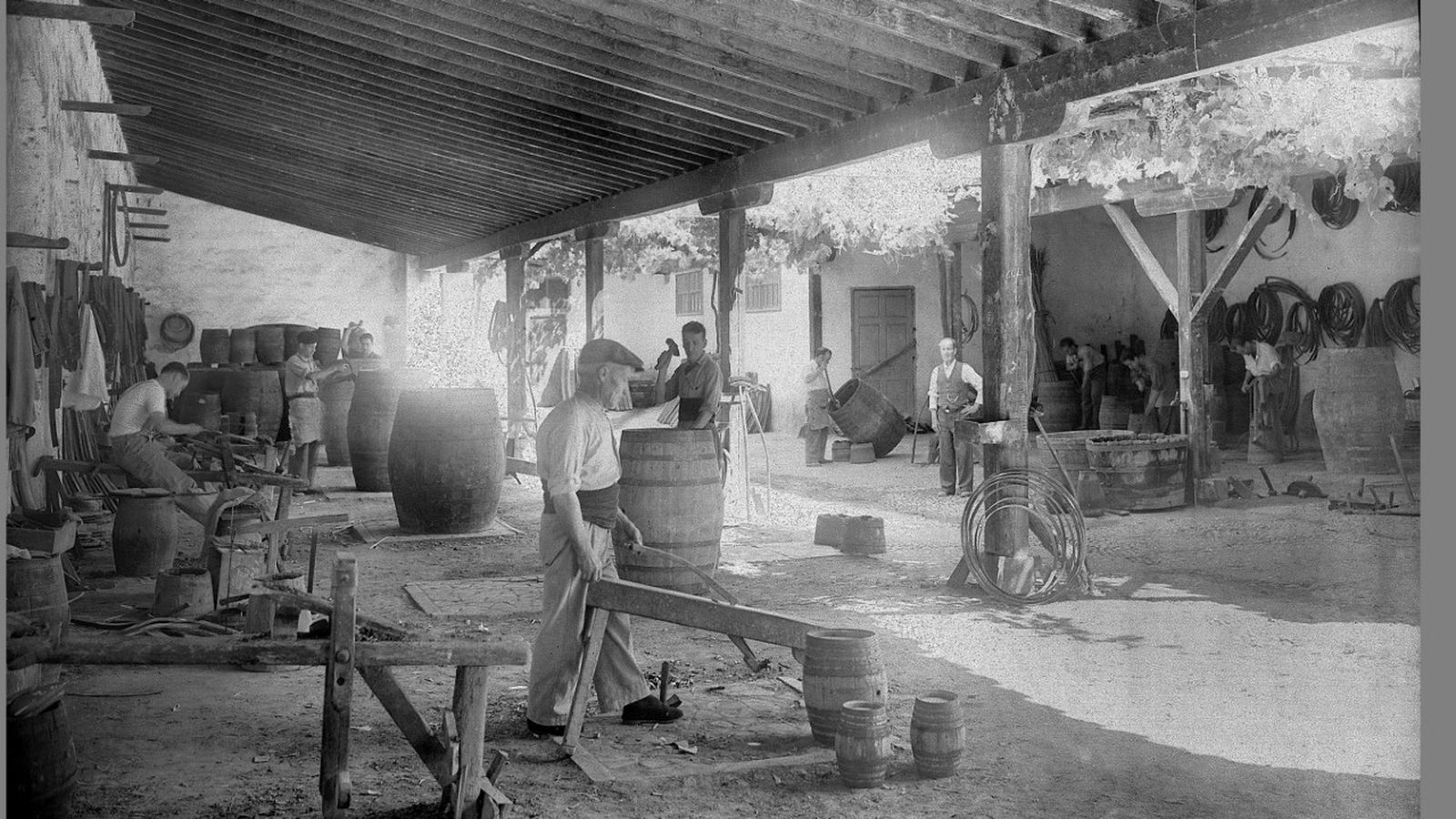 Antigua tonelería de una bodega jerezana.